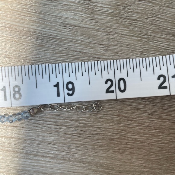 Light Blue Crystal Necklace - Picture 4 of 4